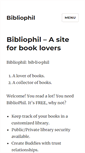 Mobile Screenshot of bibliophil.org